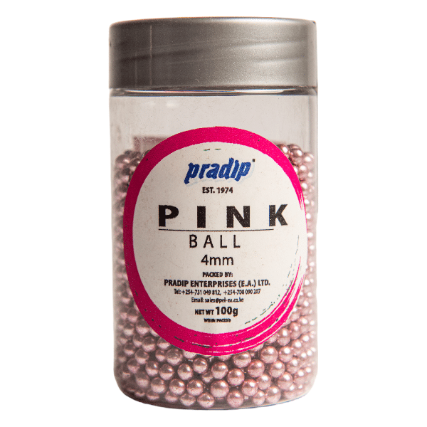 Pink ball 4mm Cake decorations